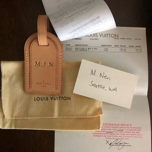Louis Vuitton Luggage Tag
